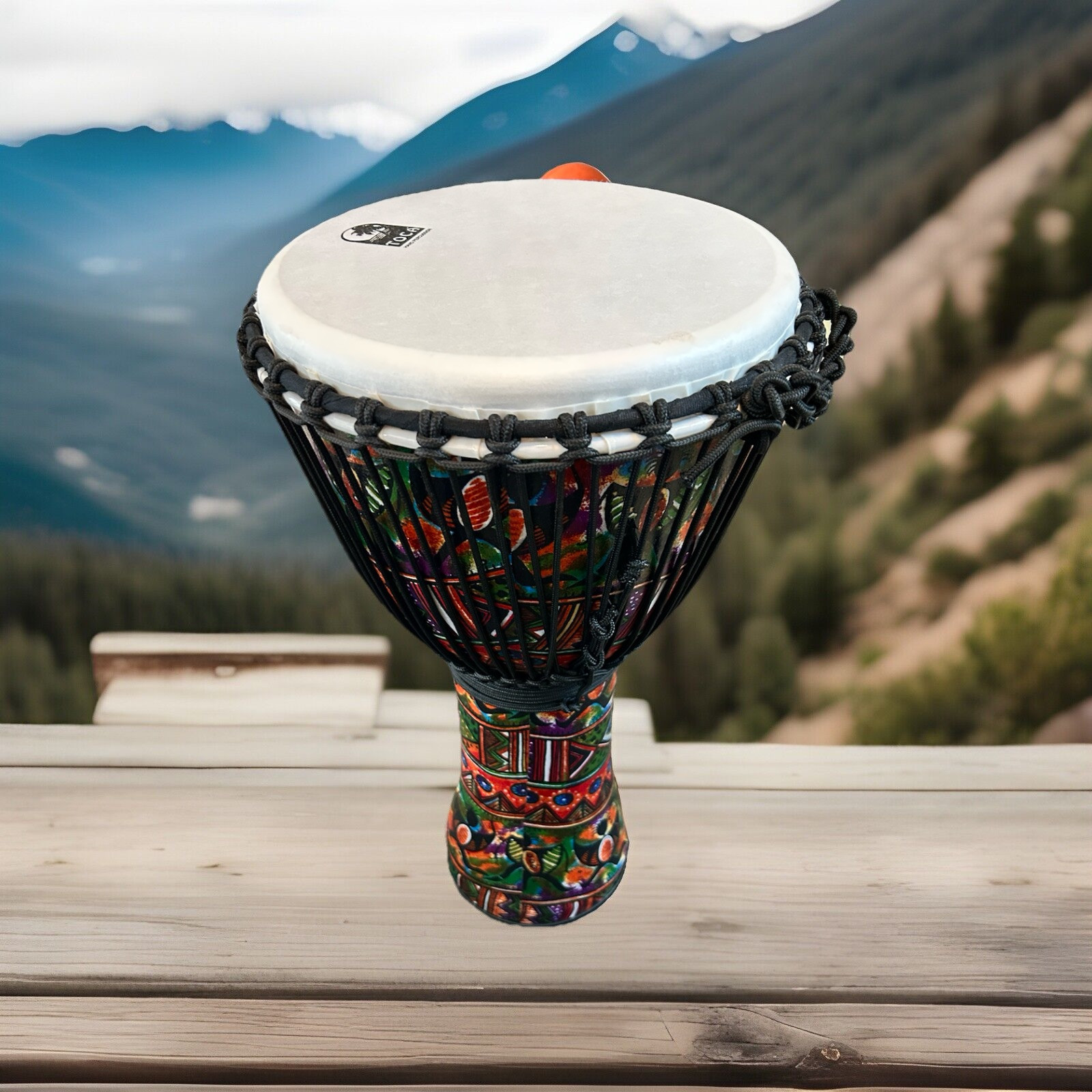 TF2DJ Toca Rope Tuned 12-Inch Djembe With Cover / Backpack - 23 Inch Height