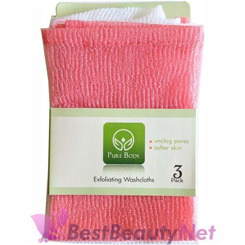 Pure Body Exfoliating Washcloths 3 Count