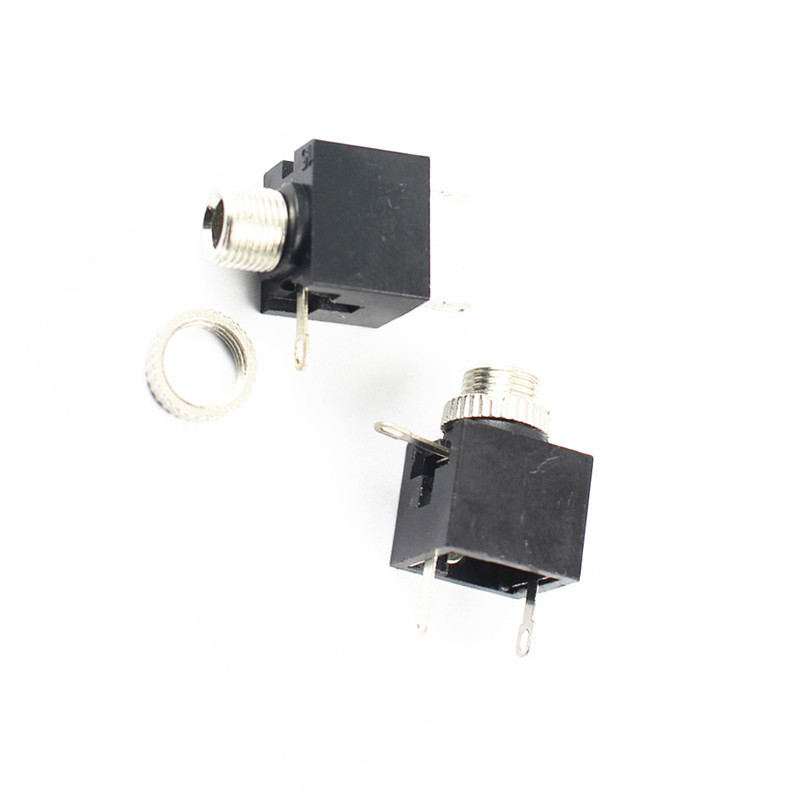 10 Pcs NEW 3.5mm Female Audio Connector DIP 3 Pin Phone Jack PJ301M