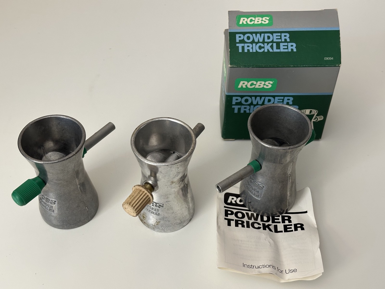 Lot of 3 - RCBS Powder Trickler  - Item 09094