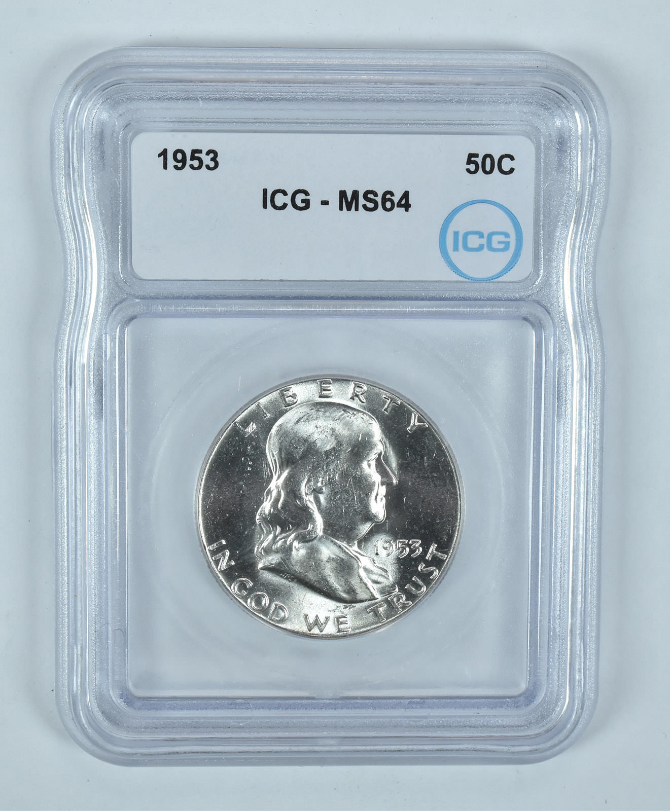1953 Franklin Half Dollar MS64 ICG