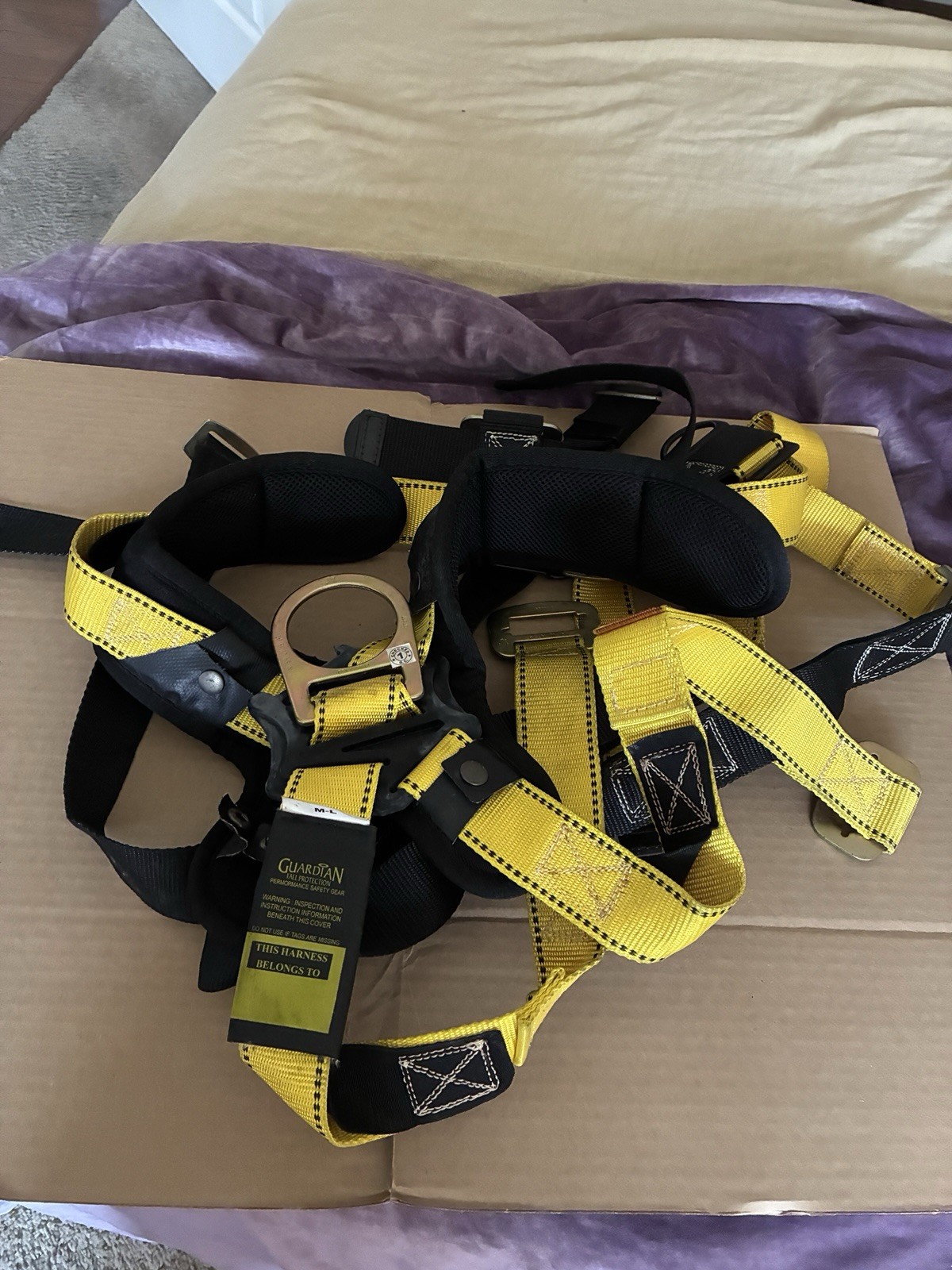 Guardian Fall Protection 01703 Velocity Harness M-L HUV Pass Thru Chest/Legs