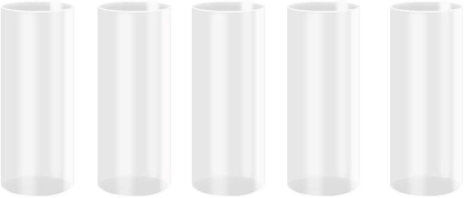 18650 Plastic Sleeves Tube Aadaptor for 18650 LED Flashlight (5-Pack)