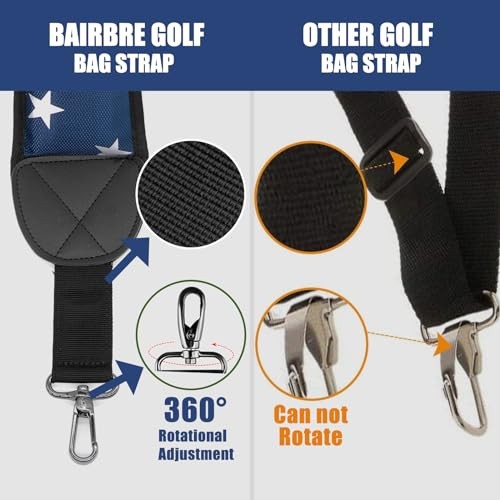 Golf Bag Strap Replacement Golf Bag Shoulder Strap Adjustable Single Padded