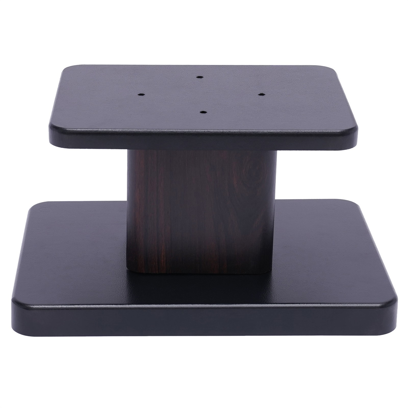 Elegant Black Walnut Speaker Stands for Bookshelf or Desktop Use