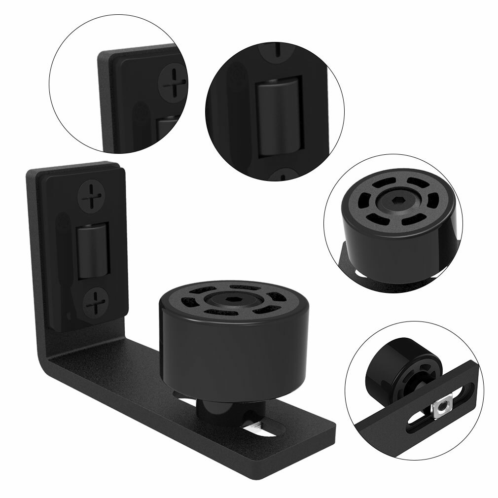 1 Pack CCJH Adjustable Wall Mount Floor Guide For Sliding Barn Wood Door