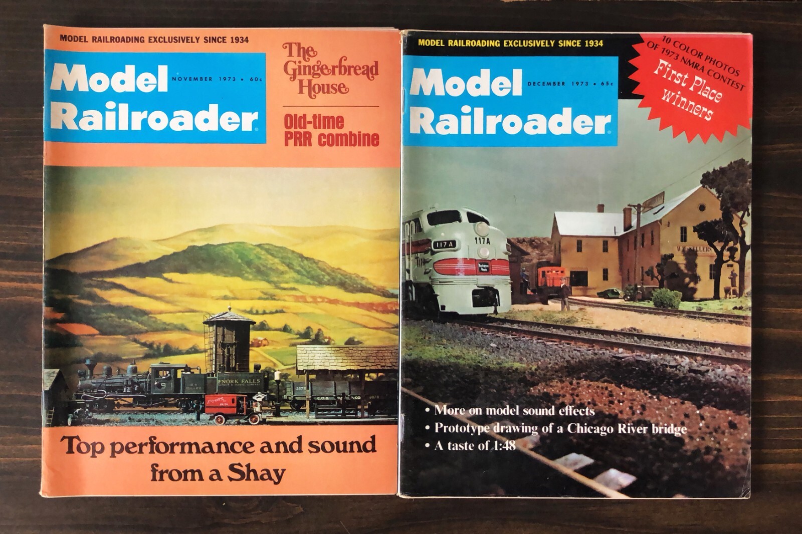 Model Railroader Magazine - 1973, 10 Issues Lot
