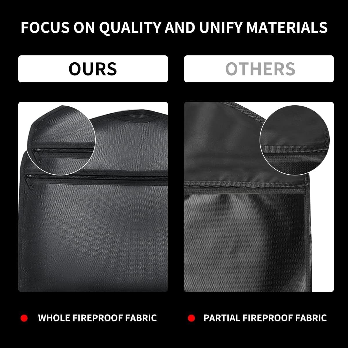 Fireproof Hanger Diversion Safe Bag with Lock, Hanger Safe for Valuables, Sec...