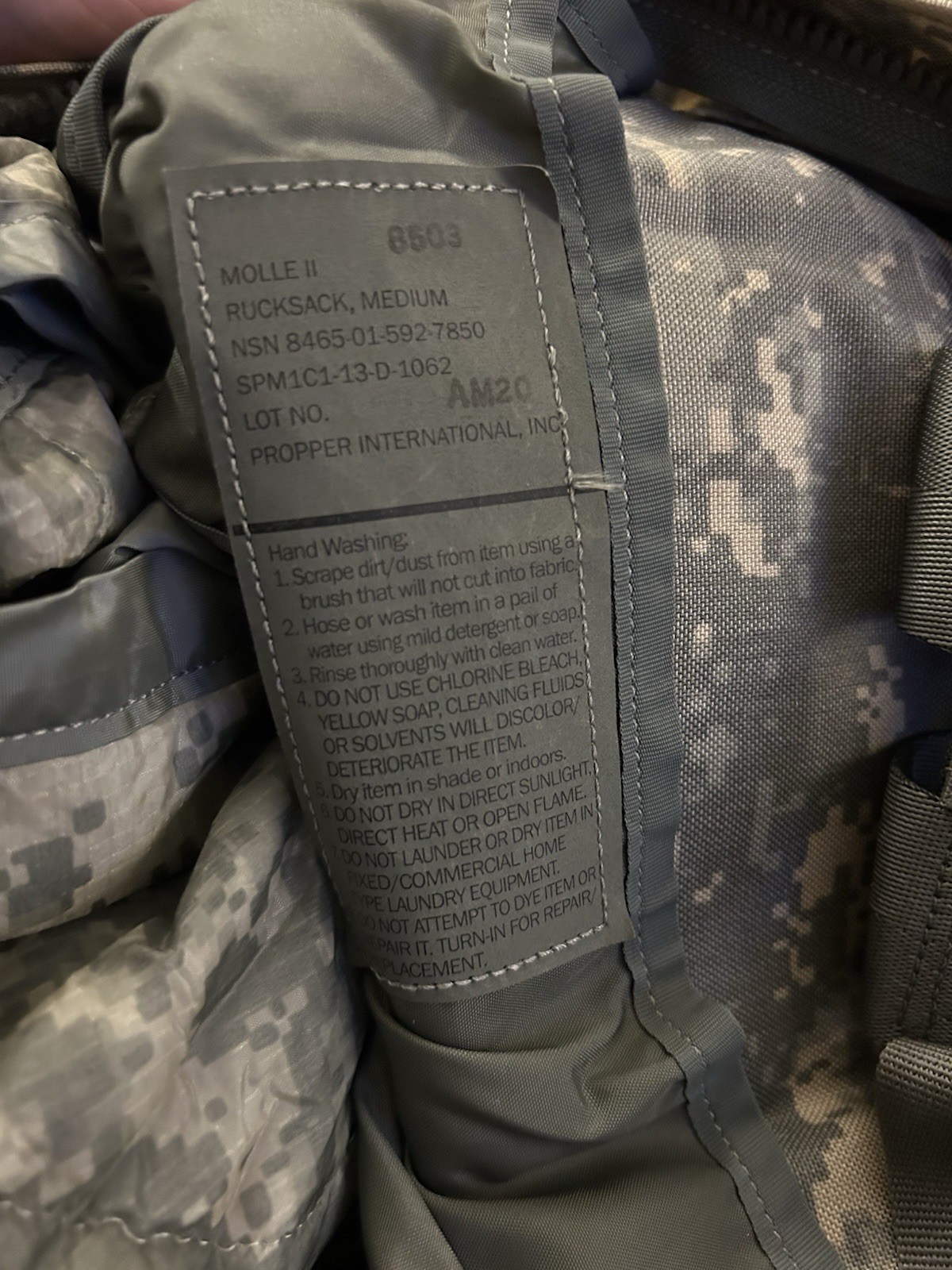 USGI OCP Multicam Molle II Medium Rucksack Backpack Assembly
