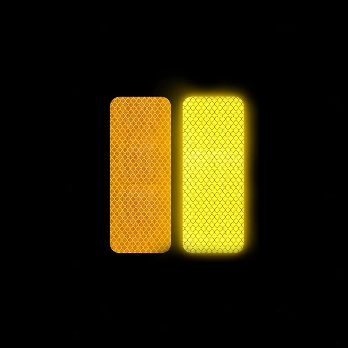 Helonge Reflective Stickers, 100 Pcs, 5 Colors 3cm x 8cm, Multicolor