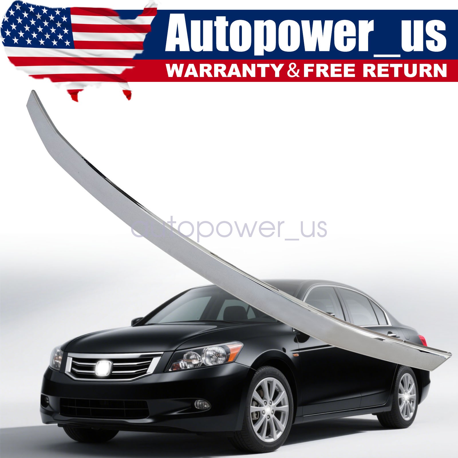FIT Honda Accord Crosstour 2010-2012 1x Upper Grille Trim HO1217106 71122TP6A01