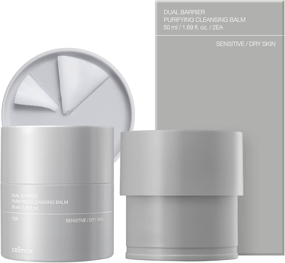 2 PC Celimax Dual Barrier Purifying Cleansing Balm w/ Ceramides Waterproof 50ml