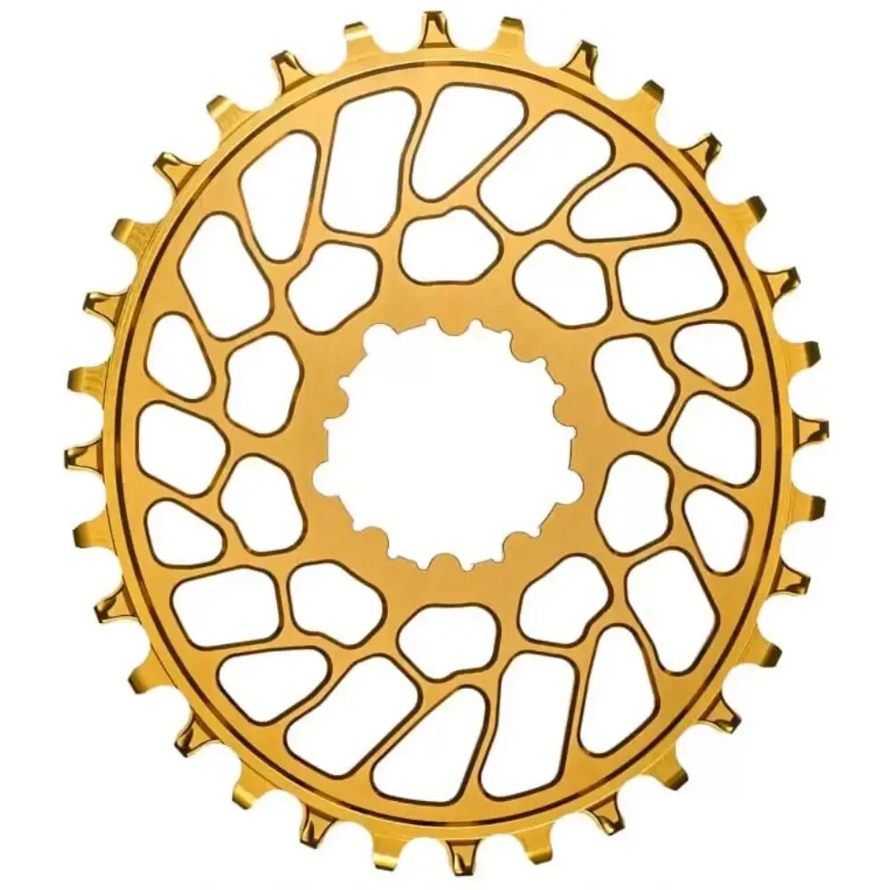 absoluteBLACK Oval Super Boost Chainring for SRAM. Gold