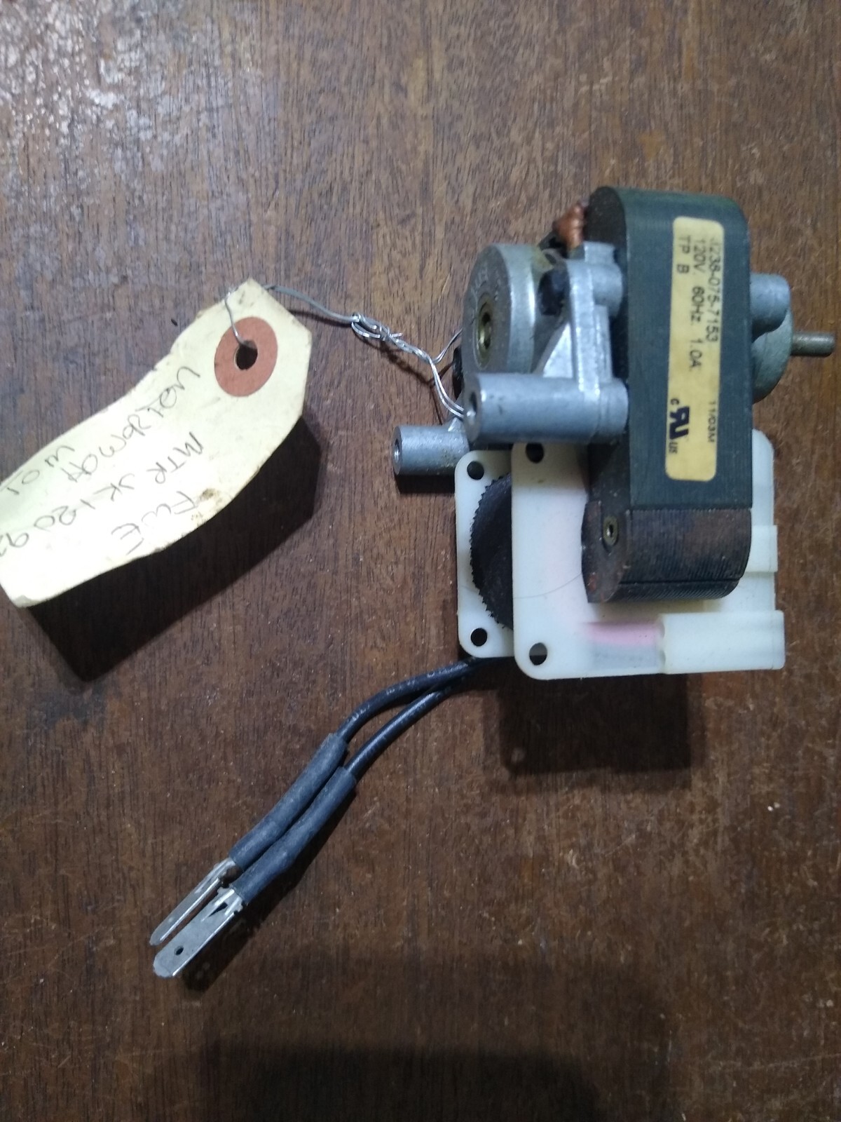 FWE Food Warming Equipment J238-075-7153 motor fan MTR JK12092