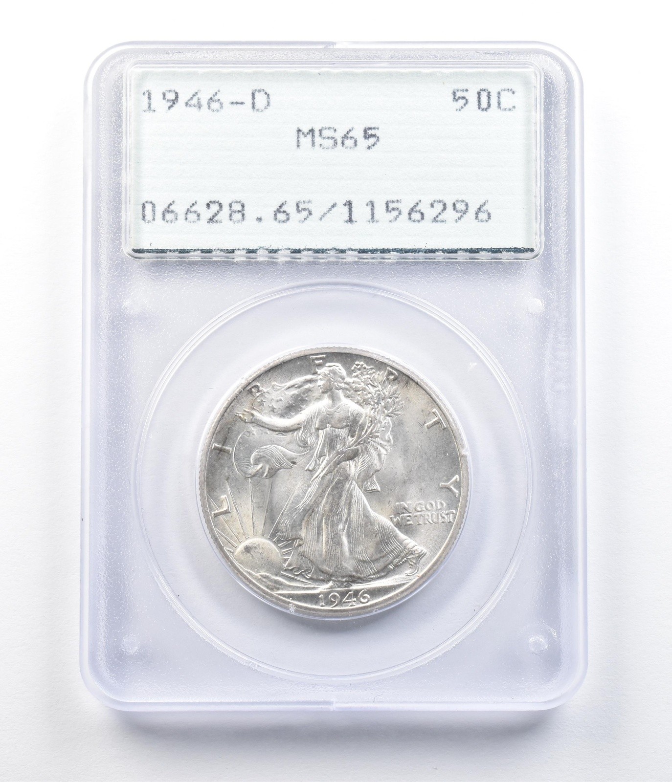 1946-D Walking Liberty Half Dollar MS65 PCGS Rattler *6280