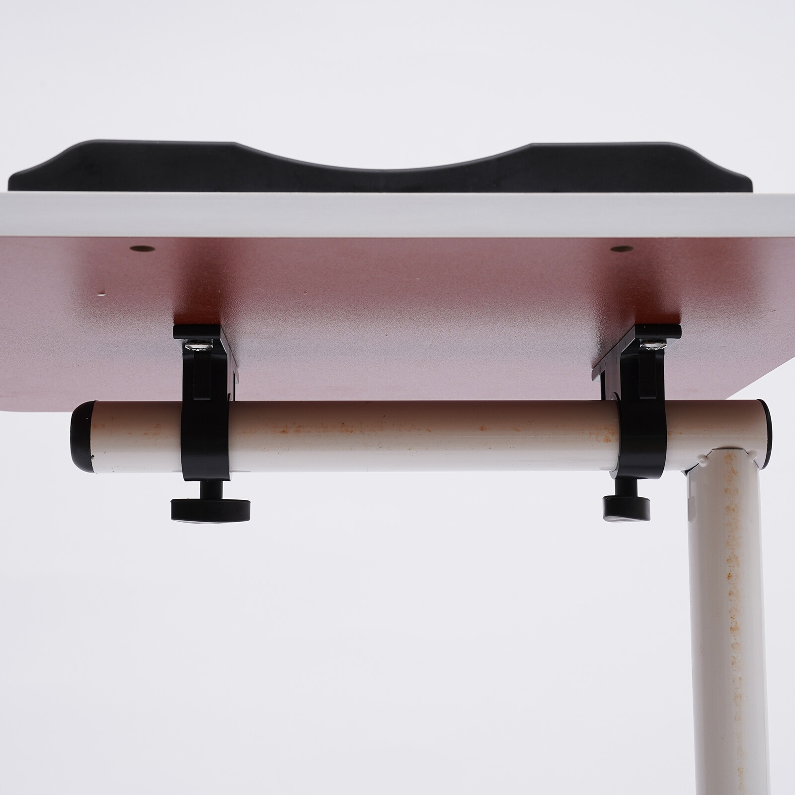 Office Laptop Desk Rolling Table Computer Mobile Stand Adjustable Portable NEW