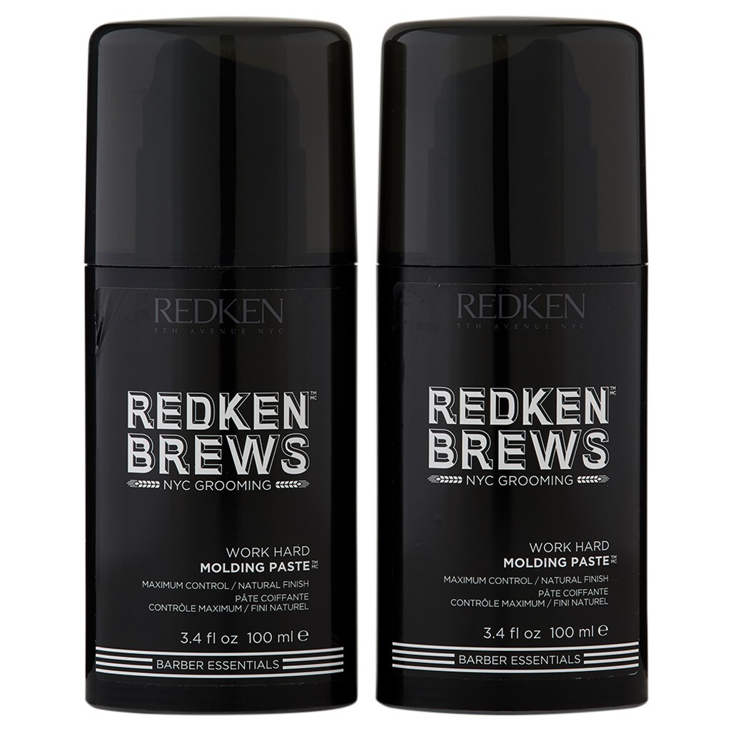 Redken Brews Work Hard Molding Paste 3.4oz(Pack of 2)