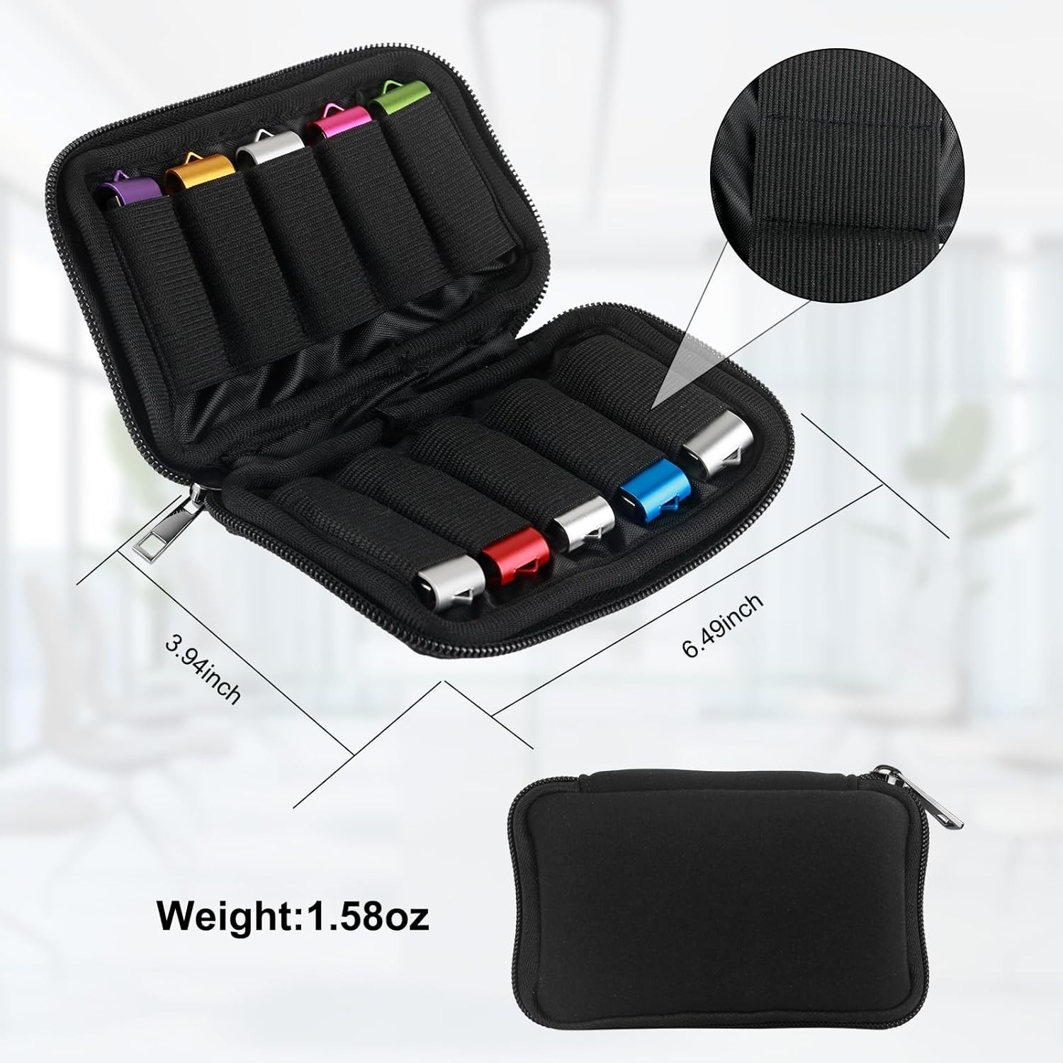 Flash Drive Case USB Storage Case USB Holder Storage Bag for USB Flash Drive El