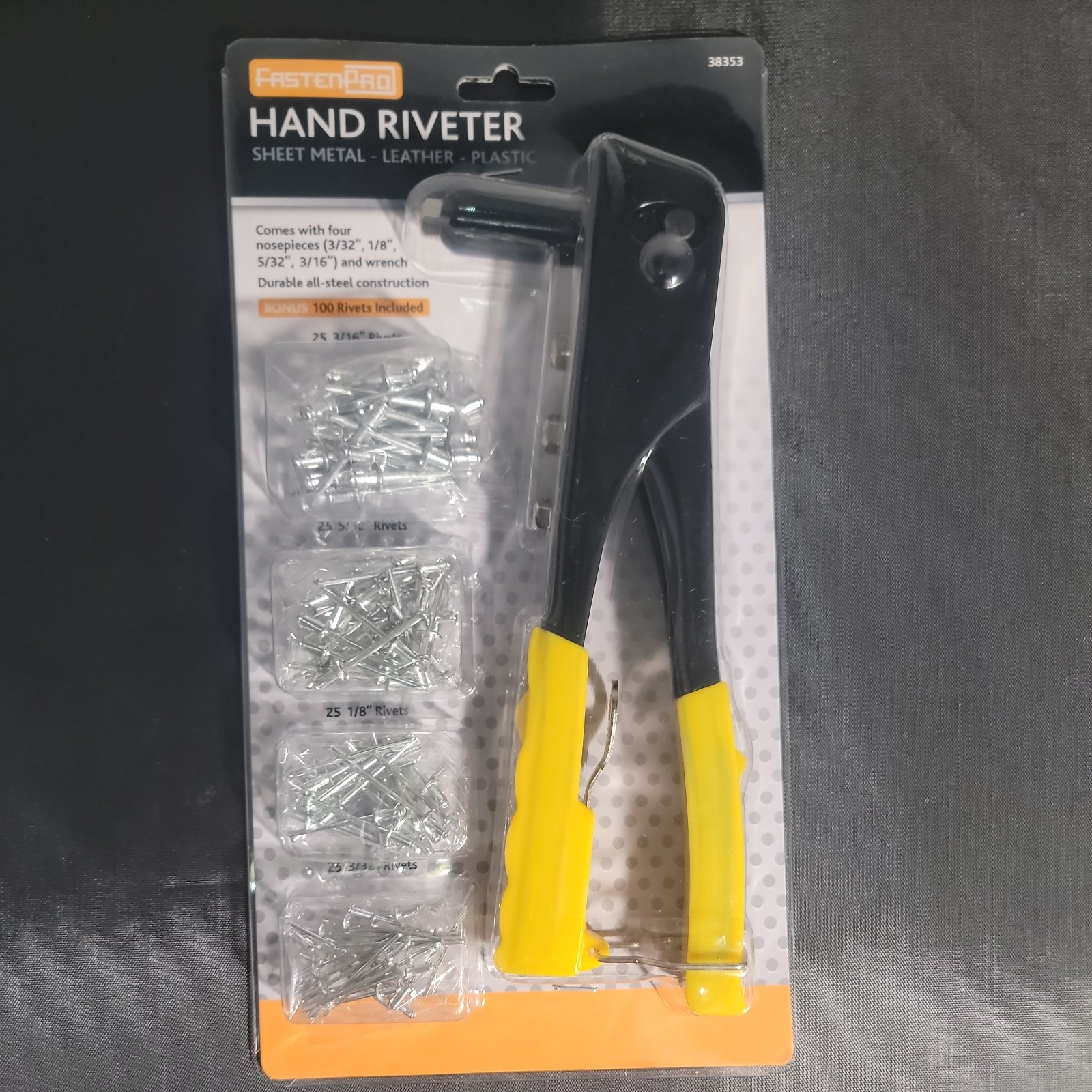 FastenPro Hand Riveter (Sheetmetal, Leather, Plastic)