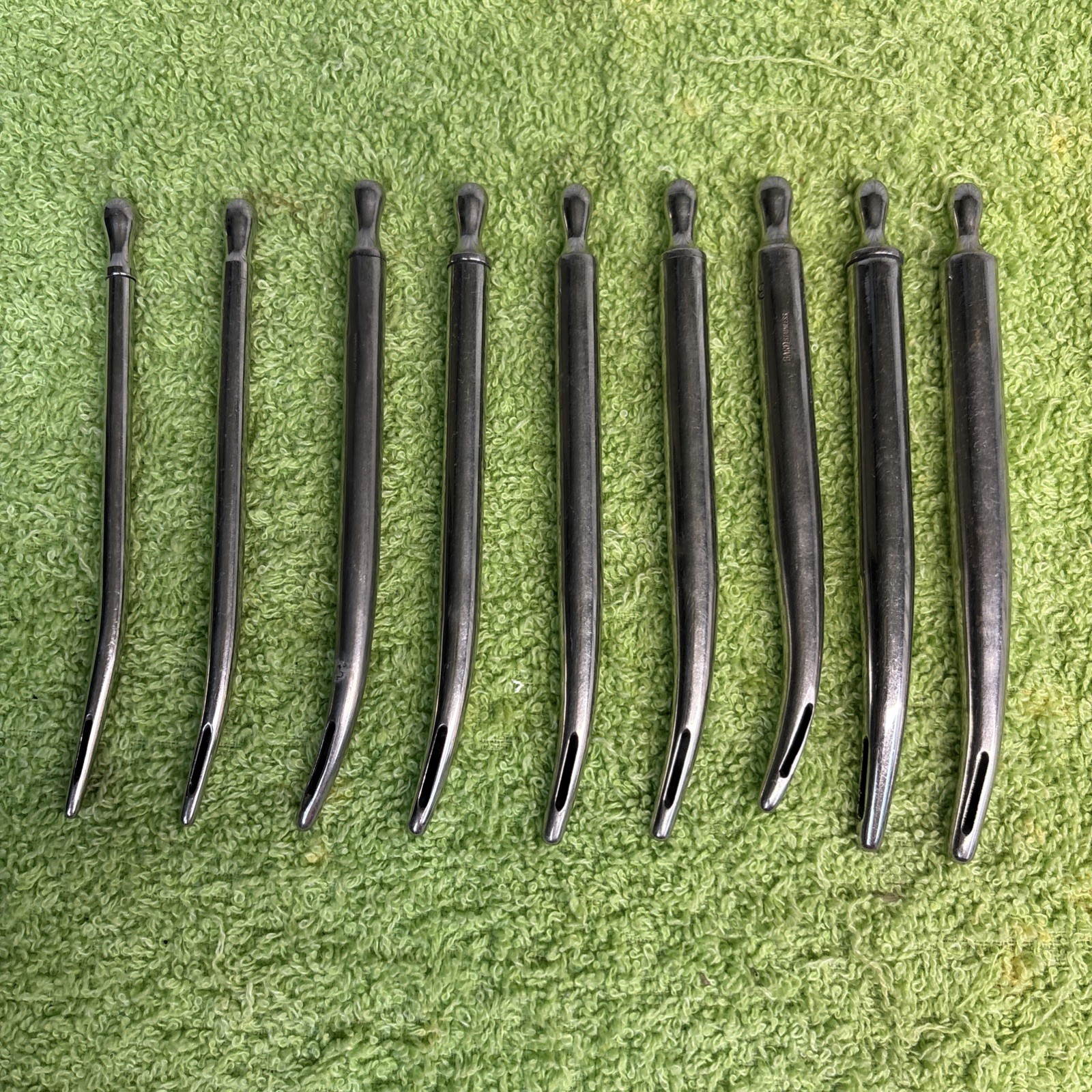 Lot of (9) V Mueller Walther Dilator sizes 18,20,26,28,30,32,34,36,38