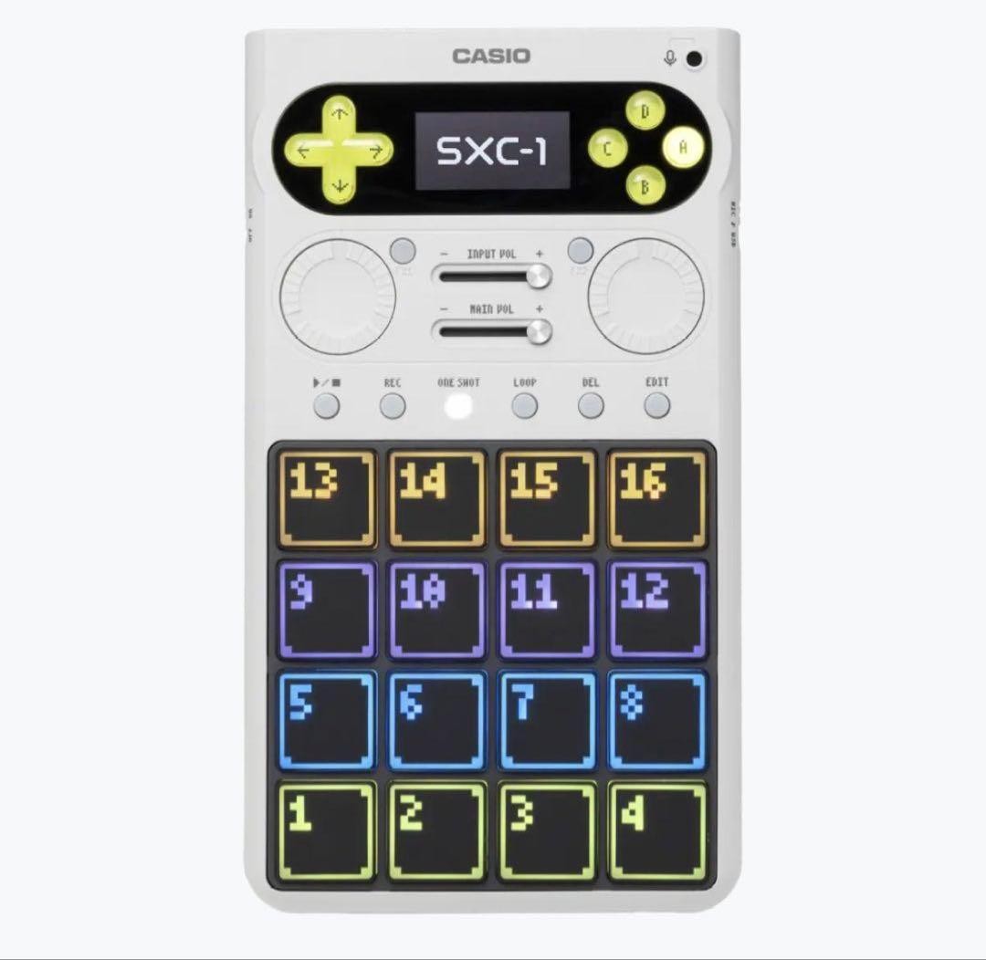 Casio SXC-1 Portable Standalone Sampler White SK-1 MT-40 16 Pads 64GB USB-C