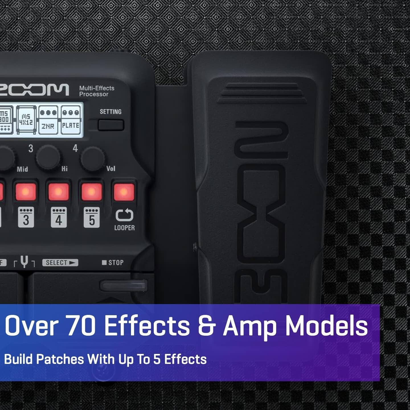 G1X FOUR Guitar Multi-Effects Processor with Expression Pedal, With 70+ Built...