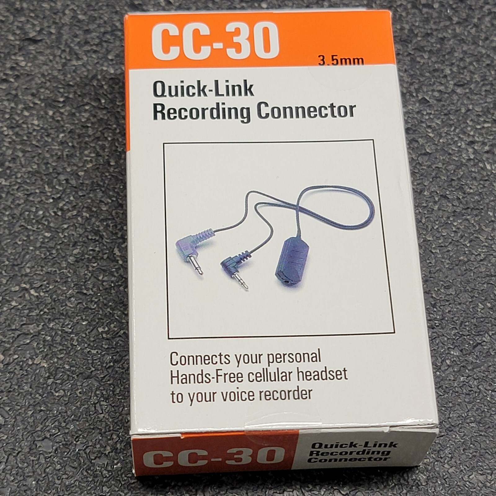 VEC CELLCORD CC-30 3.5MM CELLULAR HEADSET RECORD Portable recording ADAPTER