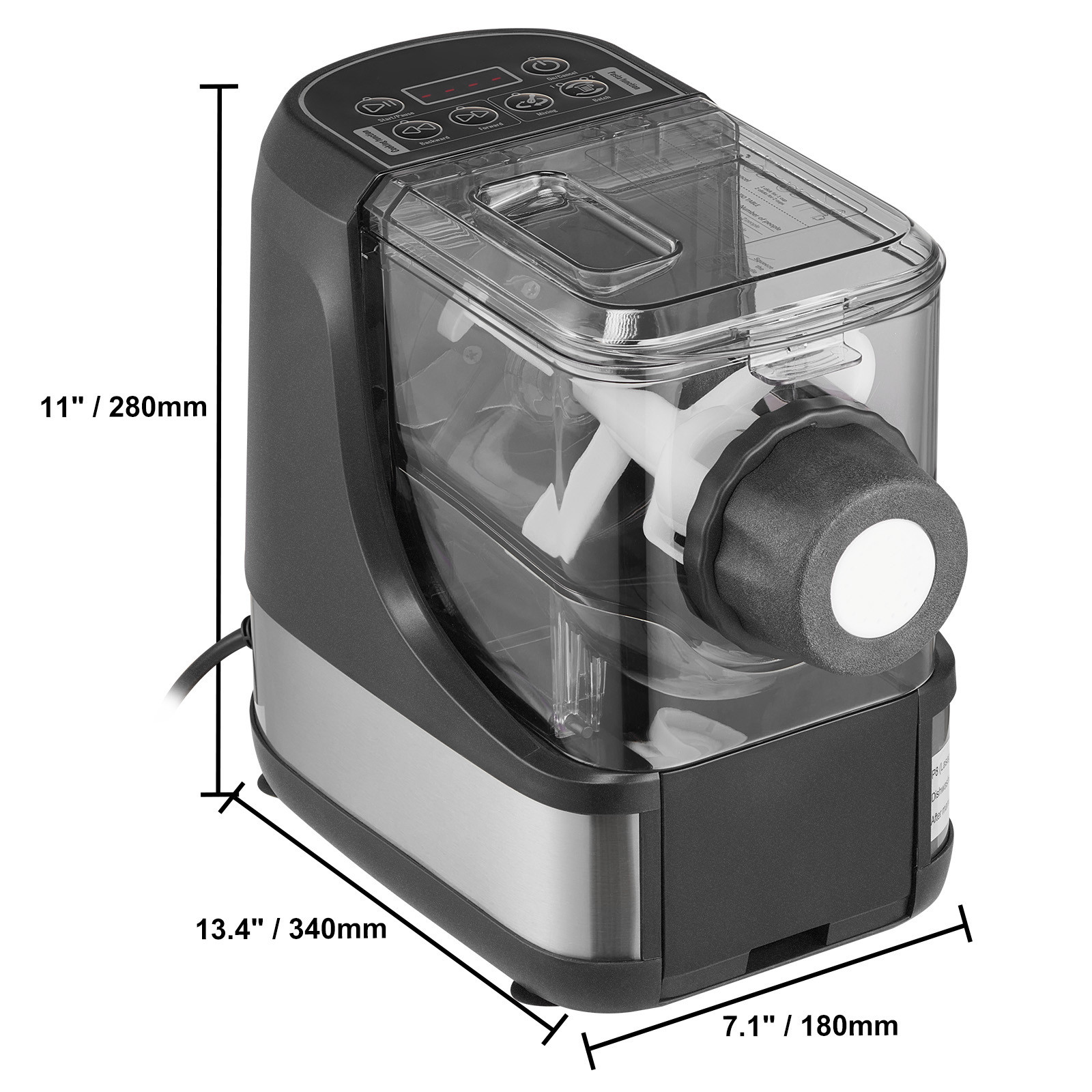 Electric Pasta Maker Automatic Noodle Making Machine with 8 Pasta Shape