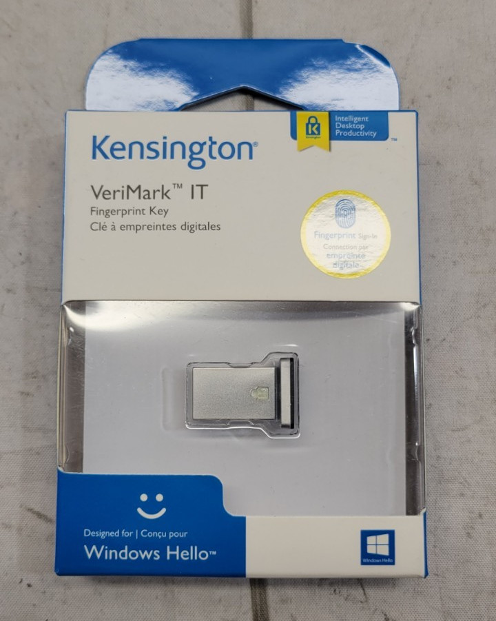 NEW - Kensington VeriMark IT Fingerprint Key - SEALED BOX