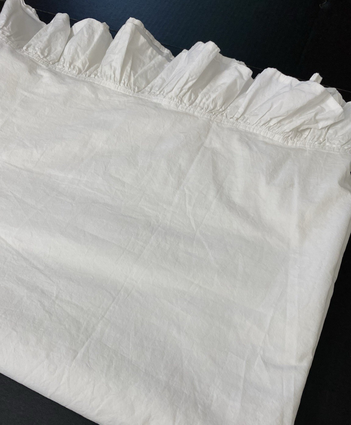 Simply Shabby Chic WHITE Ruffle FULL FLAT Sheet 80x94 Rachel Ashwell Target