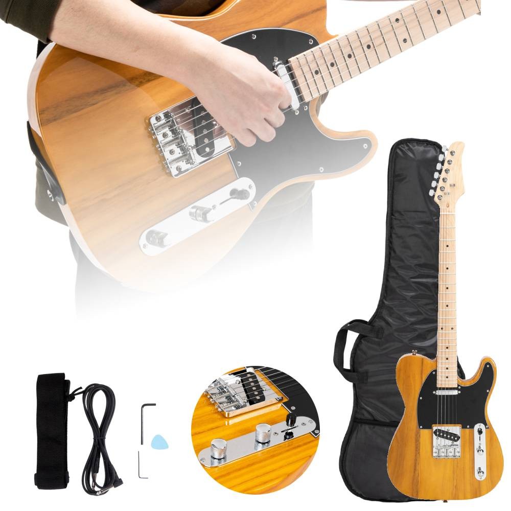 School Band GTL Maple Fingerboard 39" 6 Strings Electric Guitar with Bag