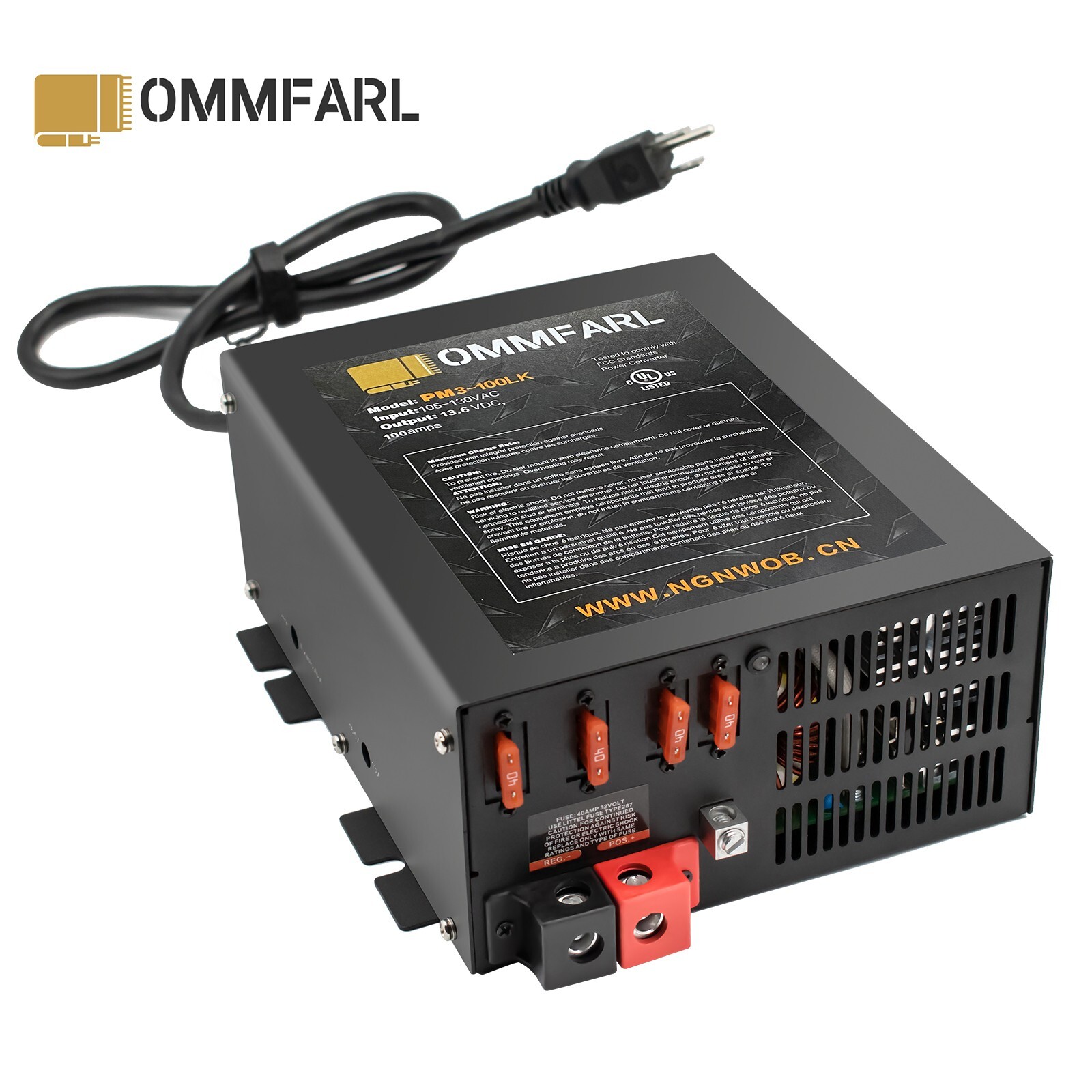100 AMP 110 Volt AC to 12 Volt DC Power Supply Converter Battery Charger for RV