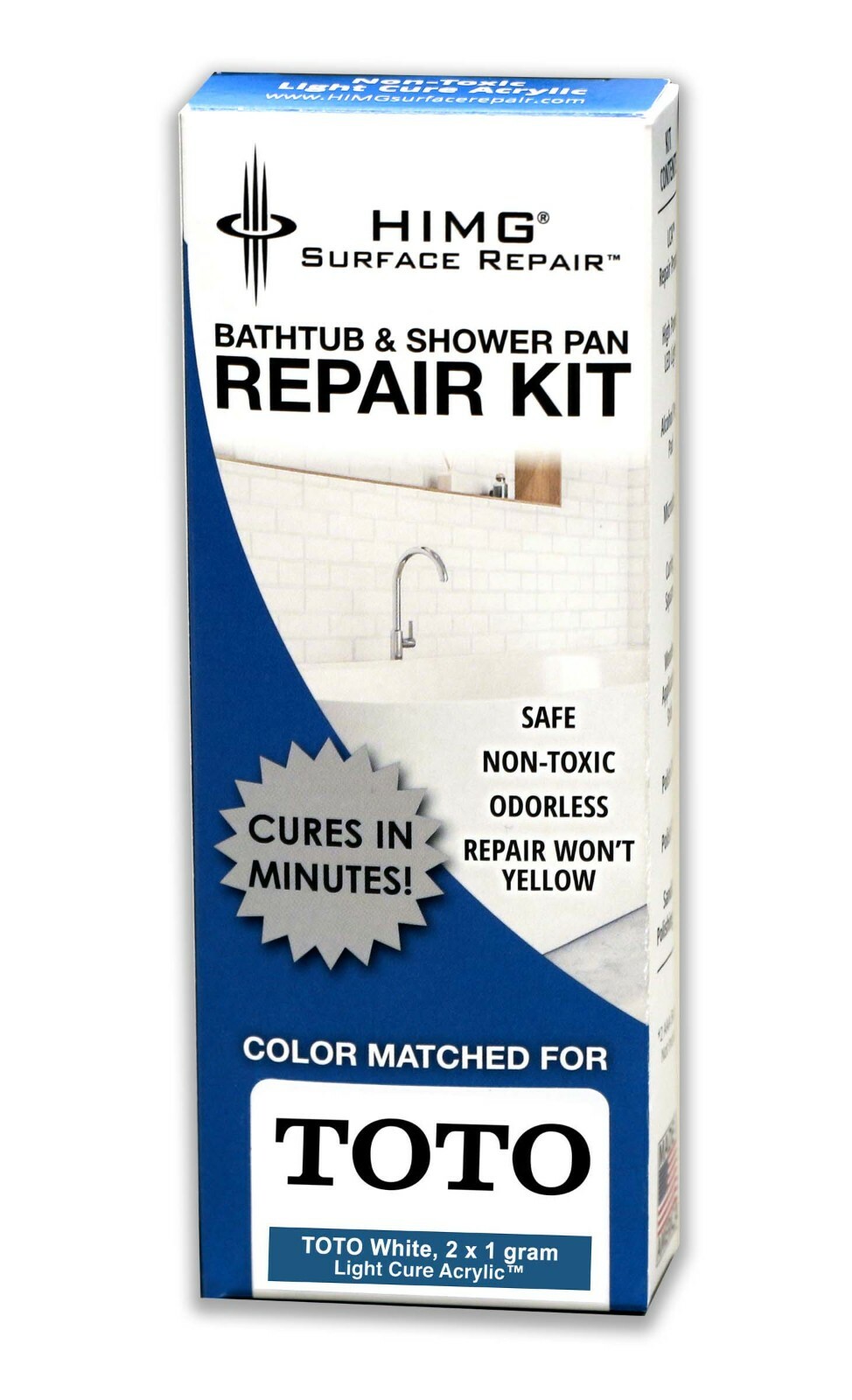 TOTO Bathtub Repair Kit Sink Repair Kit Porcelain Repair Kit Chip Repair WHITE