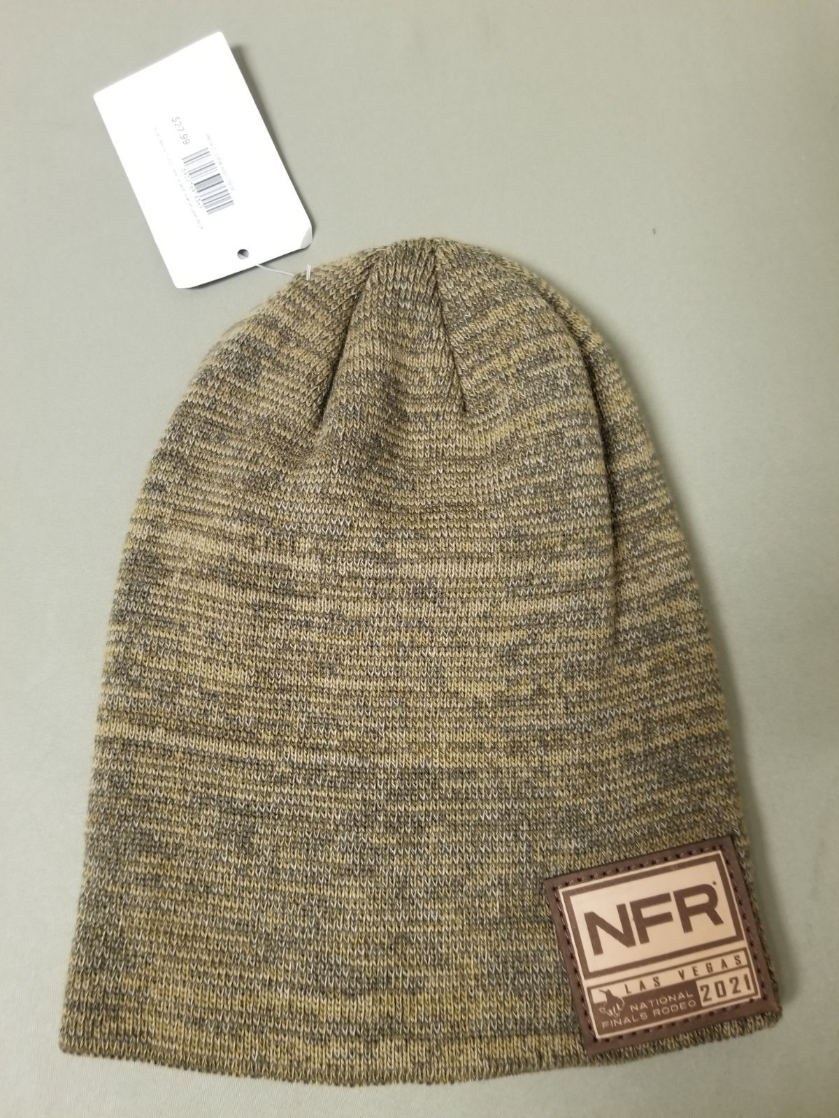 New Pro Rodeo NFR Beanie With Leather Patch.
