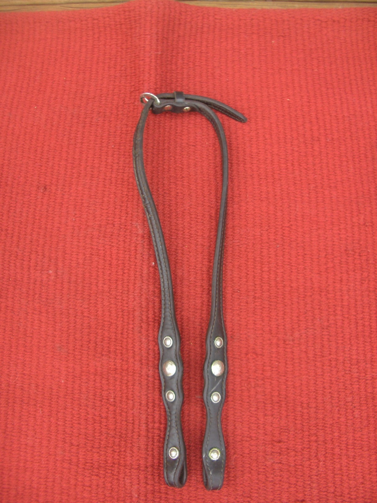VINTAGE WESTERN LEATHER SHOW/TRAIL HEADSTALL/BRIDLE