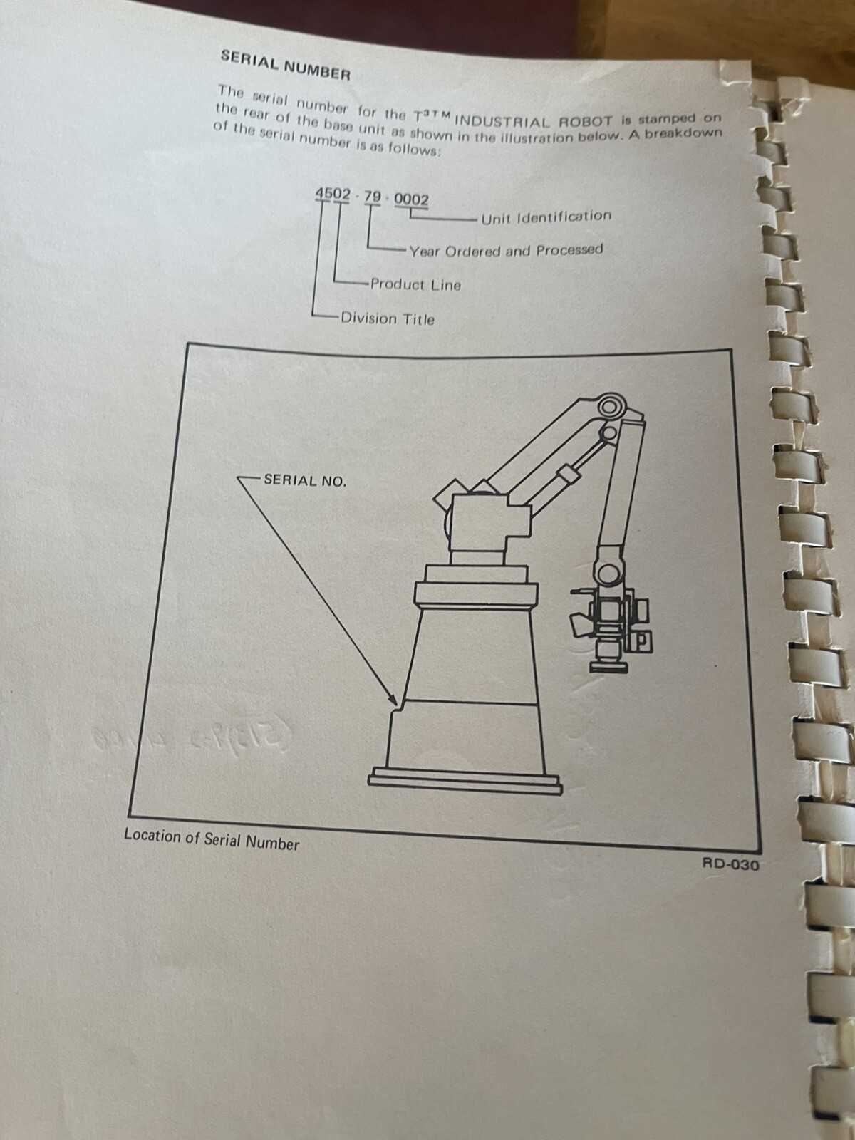 Cincinnati Milacron OPERATING Manual for T3 Industrial Robot Version 3.0