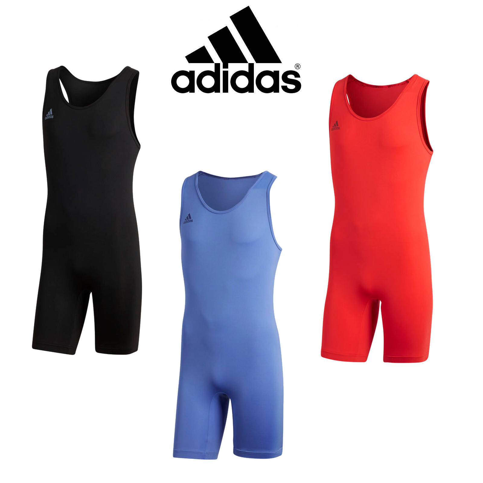 adidas Men's Powerlift Suit Weightlifting Suit Adidas Gewichtheben Trikot