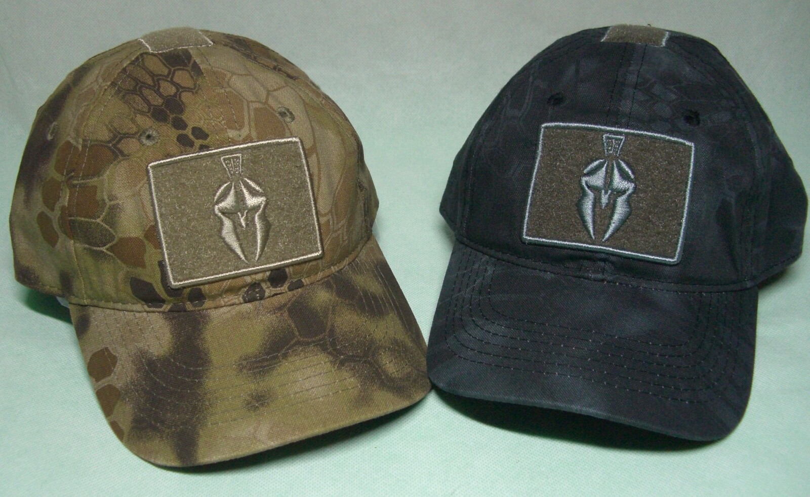 KRYPTEK SPARTAN HELMET TAPE PATCH HUNTING HAT, CHOICE OF CAMO PATTERN