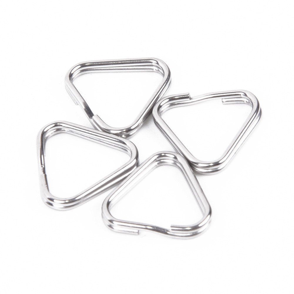 4* Triangular Split Ring Stainless Steel Part For Camera Back Belt Strap Buckle
