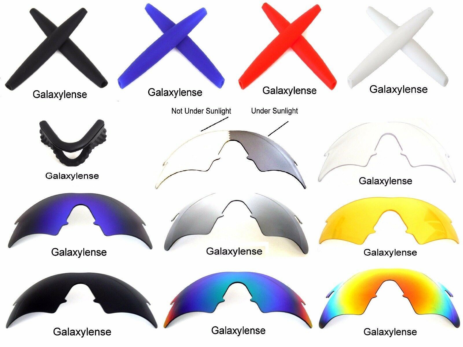 Galaxy Replacement Lenses For Oakley M Frame Hybrid Sunglasses Multi-Color