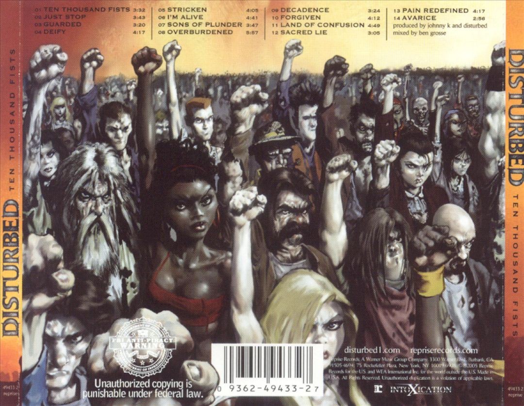 DISTURBED TEN THOUSAND FISTS NEW CD