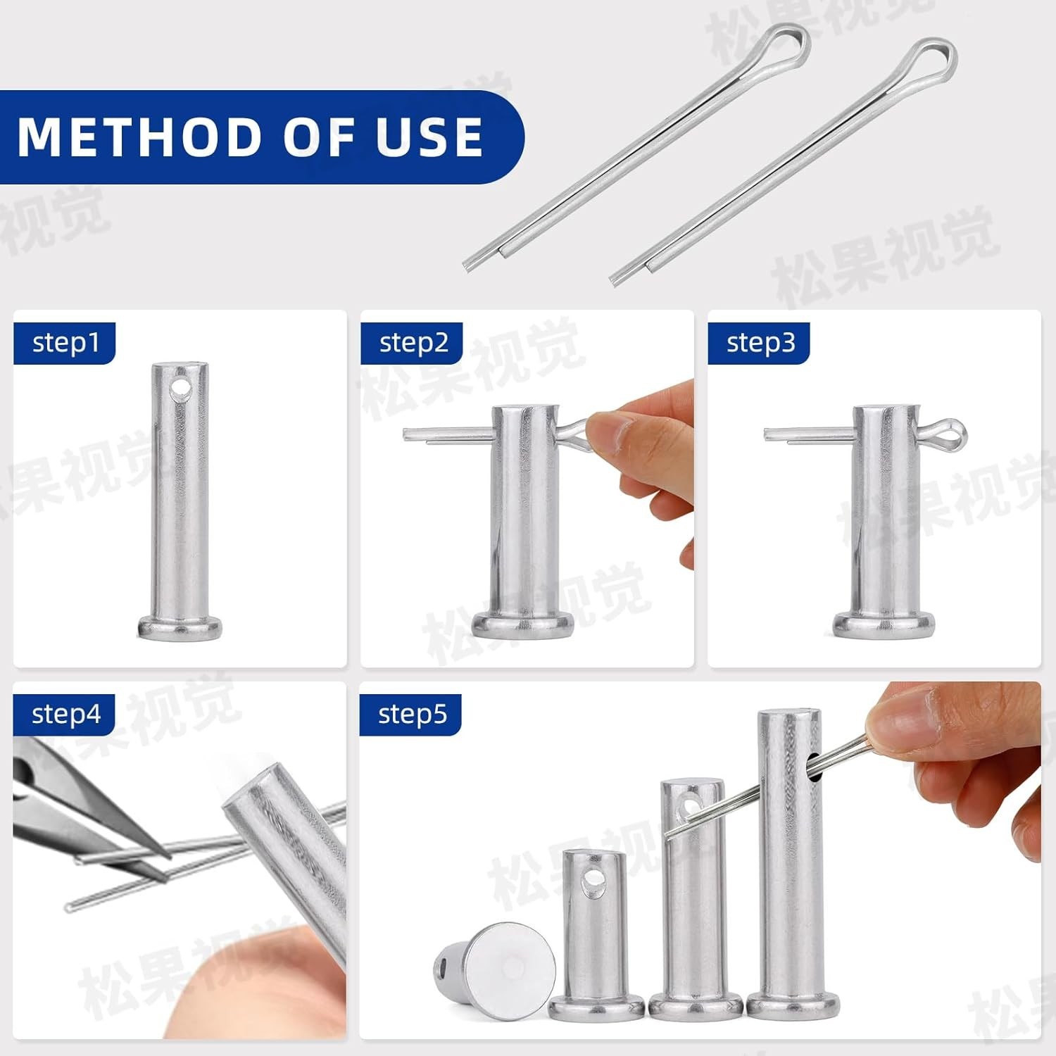 Versatile 180-Piece Cotter Pins in 7 Sizes - Essential for Engine & Towing Needs