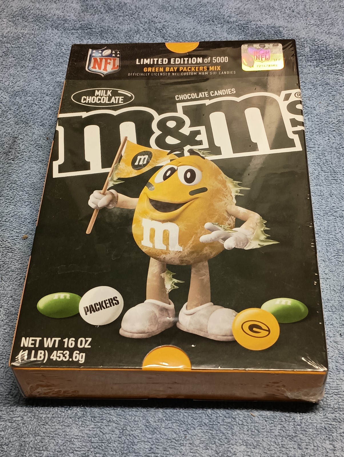 NFL Limited Edition of 5000 Green Bay Packers M&M's Candy  Milk Chocolate Candy