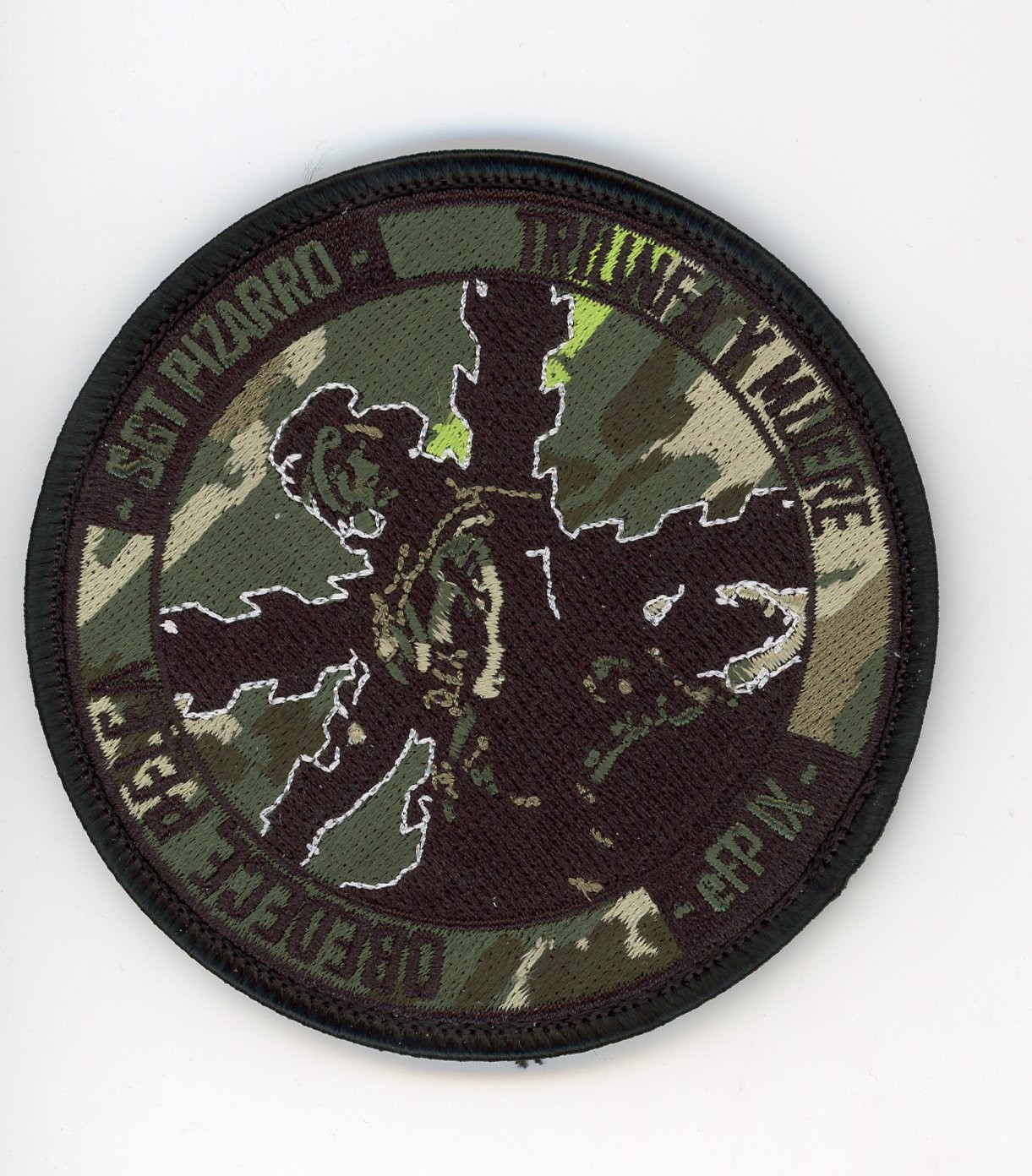 PATCH SPAIN  ARTY ARMOR SGT PIZARRO eFP IX  LATVIA DET  VEL L BACK  PARCHE