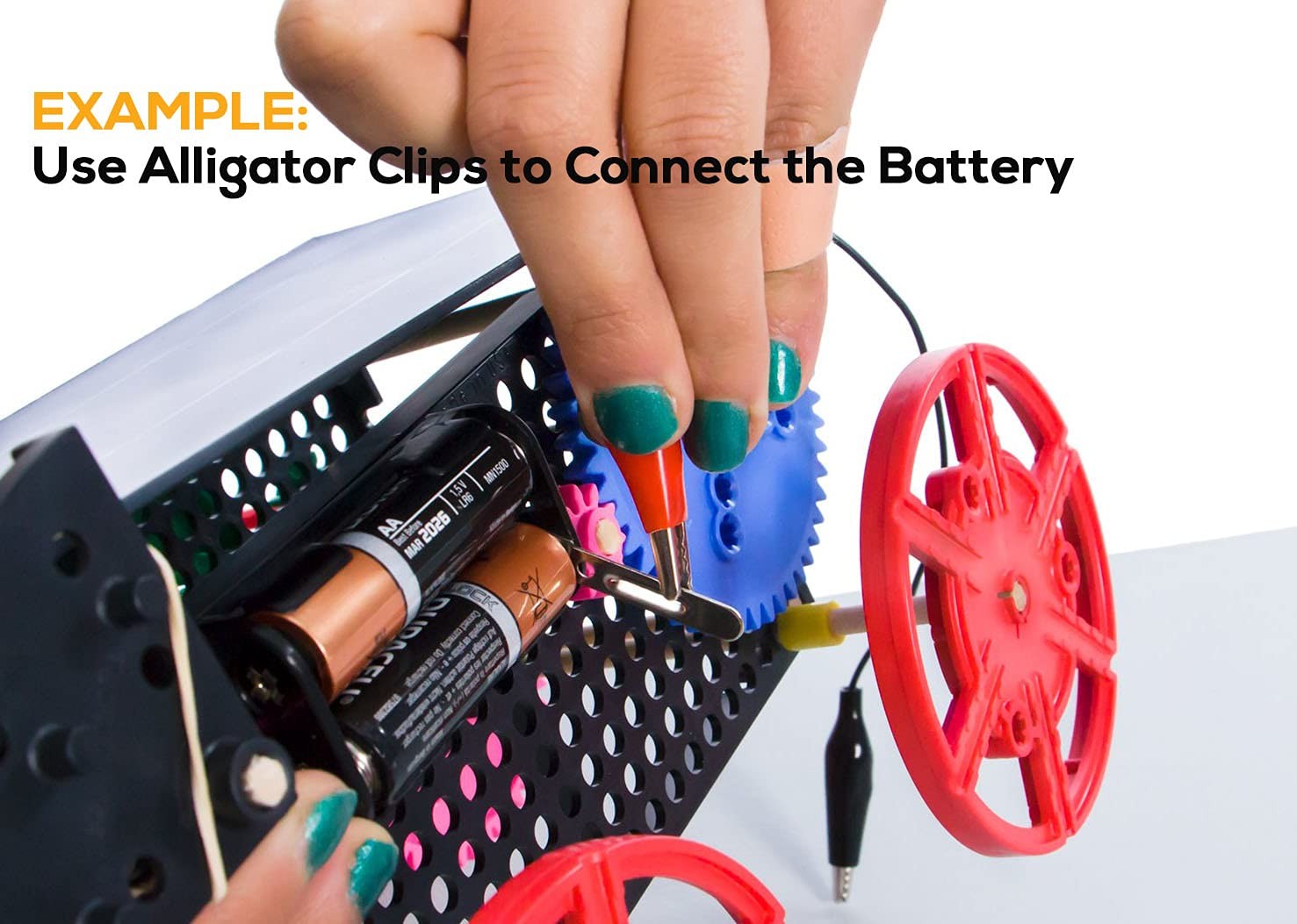 10 Pcs Electrical Alligator Clips with Wires Testing Probe Leads for Circuit
