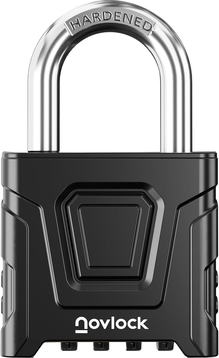 Outdoor Combination Lock – Heavy Duty, Large, Weatherproof Padlock with Code –