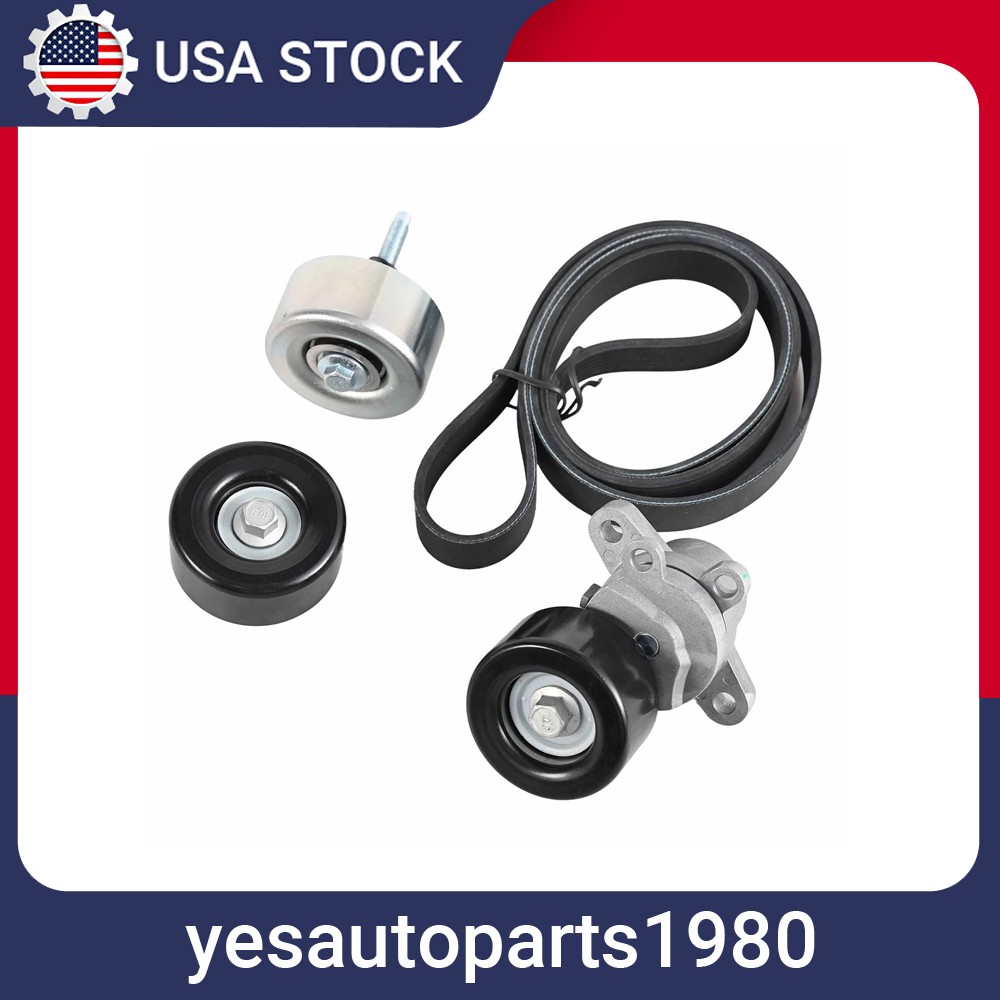 11720-JA10B for Nissan Maxima 2009-2014 3.5L Drive Belt Tensioner & Pulley Kit