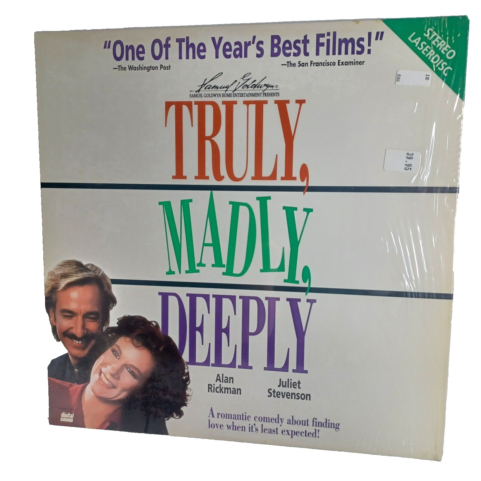Truly Madly Deeply Laserdisc Alan Rickman Juliet Stevenson CLV WS EP RomCom