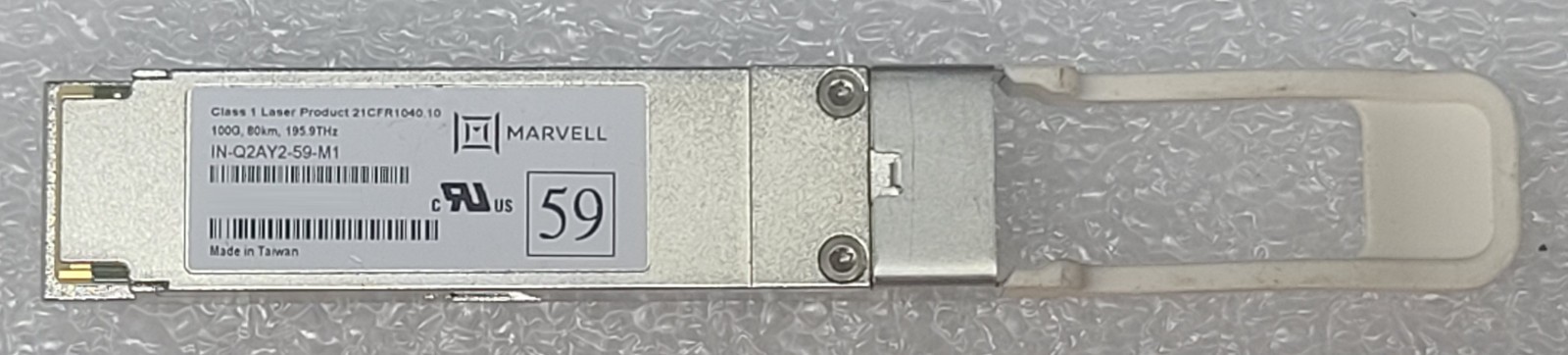 Marvell Inphi Colorz IN-Q2AY2-59-M1 100G QSFP28 C-Band DWDM PAM4 80km Transceivr