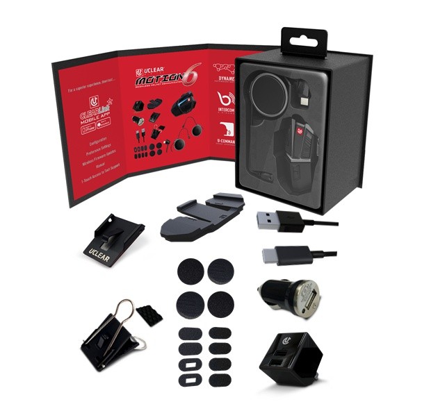 U-Clear Motion 6 Single Bluetooth Helmet Audio System